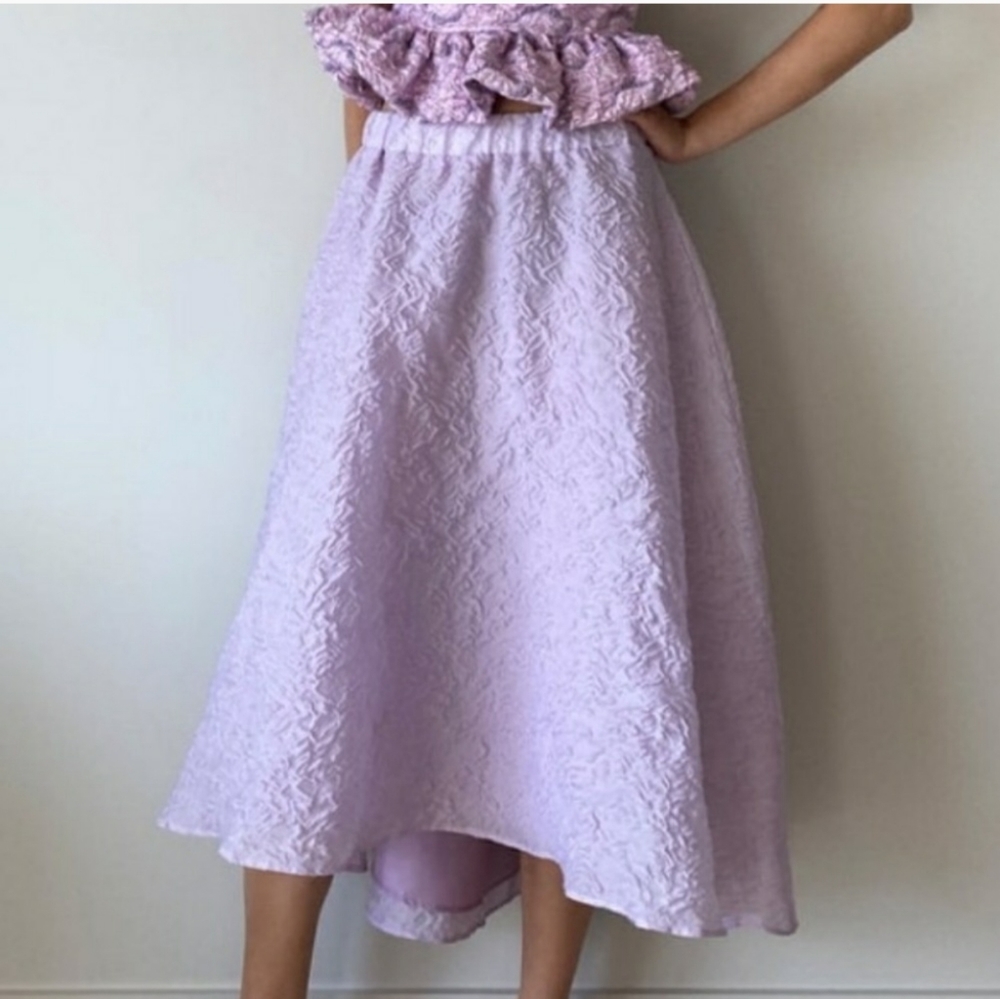 ZARA Limited edition asymmetrical skirt color lilac peplum bloggers favorite - Picture 10 of 16